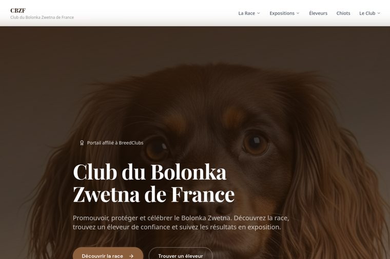 Site d’élevage de Bolonka Zwetna : Club du Bolonka Zwetna de France